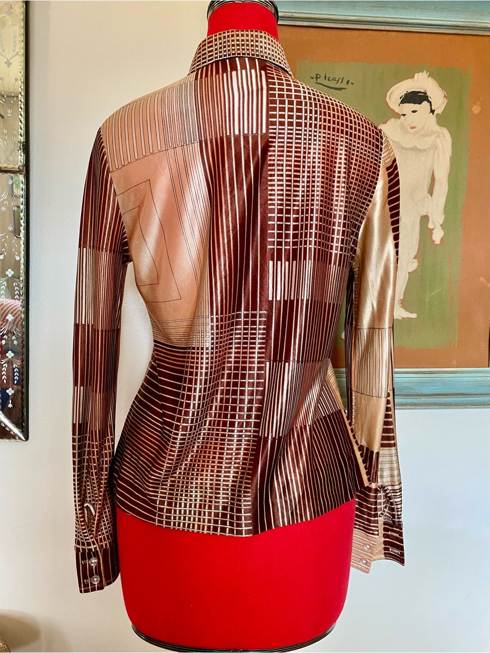 70s Geometric Print Shirt 🕺🏼 - Picture 3 of 5